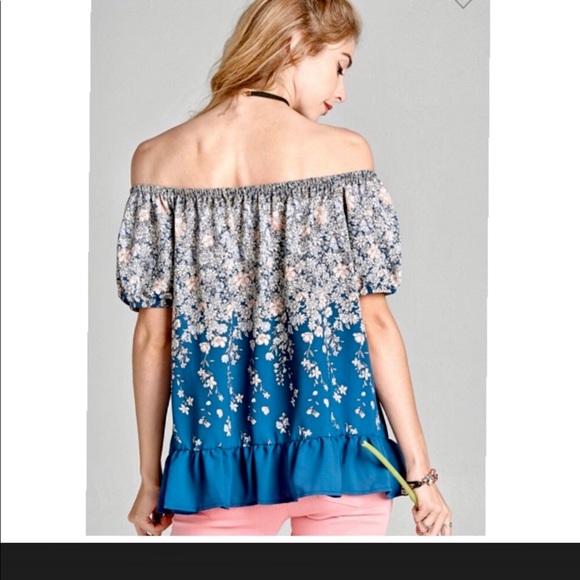 NEW FLORAL OFF SHOULDER TOP!! - Picture 4 of 9